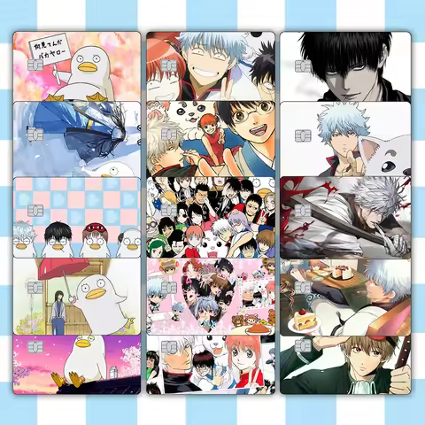 Anime TV Credit Card Skin Sticker Kagura Matte Stickers for VISA JCB MasterCard and Other IC Magneti