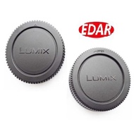 Camera Body Cover + Lens Rear Cap For Panasonic Lumix Micro M4/3 GX7 GX1 GH4