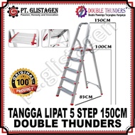 DT DLH105 Aluminum Folding Ladder 5 Steps 150CM 1.5 Meters High Quality