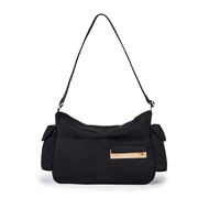 [satana] Soldier Lightweight Commuter Crossbody Bag-Bright Black (SOS3290-711)