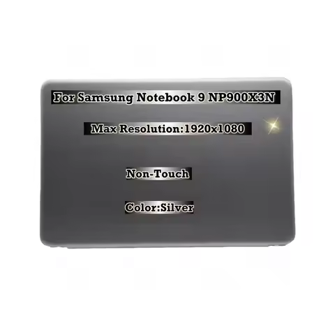 Brand New 13.3‘’ For Samsung Notebook 9 NP900X3N FHD 1920×1080 Non-Touch Silver LCD Display Complete