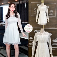 Short Sleeve Lace Dress (B839) bt studio