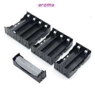 AROMA Battery Box With Hard Pin Black ABS for 18650 Battery Storage Box  Cases Battery Holder