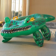 Reptile Ride on Toys Crocodile Inflatable Pool Float for Kids Fun Beach and Pool Toy Giant Inflatabl