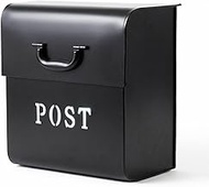 NACH CJ Large Mailbox with Powder Coated Finish, Wall Mount Mailboxes for Outside, Rust Resilient Me