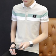 Men's Polo Shirt Short-sleeved t-shirt Korean Lapel Trend Casual Tops Fashion Clothing baju lelaki