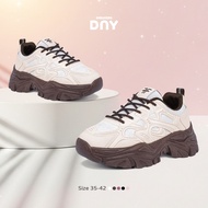 Sneakers DNY Running Shoes Brown Cream Running Shoes Women's Sneakers Padel Sport Shoes SP360D