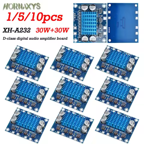 TPA3110 XH-A232 30W+30W 2.0 Channel Digital Stereo Audio Power Amplifier Board DC 8-26V 3A 12V 24V R