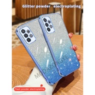 For Samsung Galaxy A32 Case Electroplating Soft Glitter TPU Cellphone Back Cover Luxury GalaxyA32 Phone Casing