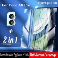 2 in 1 Poco X8 Pro Soft Hydrogel Screen Protector For Xiaomi Poco X8 Pro Max 4G 5G Protection Camera