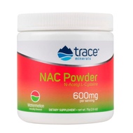 Trace Minerals, NAC Powder with N-Acetyl L-Cysteine Amino Acids, 600 mg, Natural Watermelon Flavor, 