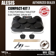 Alesis Compactkit 7 Portable Tabletop Electronic Drum Kit w/Drumstick, Pedal and Adapter