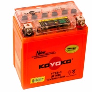 [ WARANTY 6 MONTHS ] ORIGINAL KOYOKO NANOGEL BATTERY YT6B-3 12V6AH/10HR YT6B YTZ6V RS150 RS BATTERI 