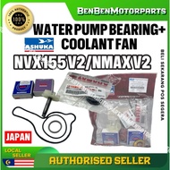 YAMAHA NVX155 V2 / NMAX V2 WATER PUMP BEARING SEAL SET + COOLANT FAN ORIGINAL 100% JAPAN ASHUKA NMAX