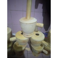 KAYU Coet PANUTU Wood Mortar Or Pestle With Lid