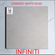 granit lantai 60x60 cemento white by infiniti