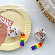 ins For Baseus WM01 / WM02 / WM02+ Case Fashion keychain case Headset Protect Silicone Case For Base