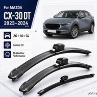 Front Rear Windshield Wiper Blades Set for Mazda CX30 DT Size 26 Inch 16 Inch 14 Inch