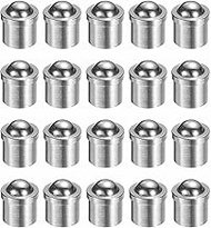 HARFINGTON 20pcs Ball Point Spring Plungers 5x5mm 15N Elasticity Stainless Steel Precision Positioni