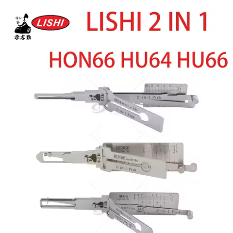 Original LISHI 2 IN 1 HU66 HU100 HON66 HU101 HU162T-8HU100R HU92 HY22 TOY2 TOY48 lishi Pick Tool Doo