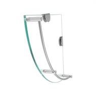 Bathroom Shelves Bathroom Glass Corner Shelf Triangle Wall Mounted Tempered Glass Shelf for Storing 