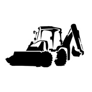 Jcb Digger Car Sticker Automobiles Motorcycles Exterior Accessories Vinyl Decals