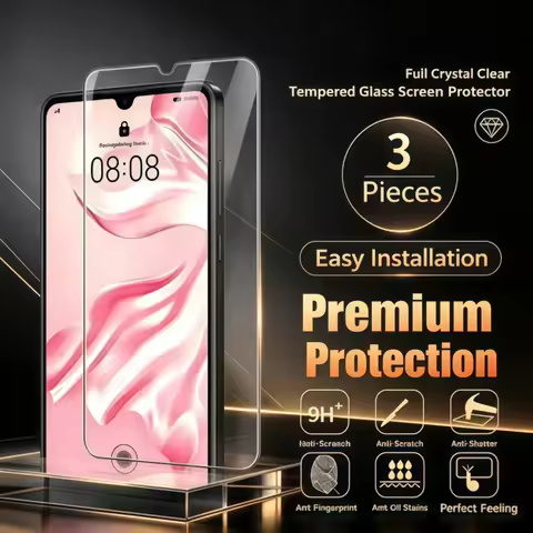 3PCS HD Tempered Glass For Huawei P20 P30 P40 Mate 20 Lite Y6 Y10 P7 P9 P Smart Z 2019 2018 Nova 3 P