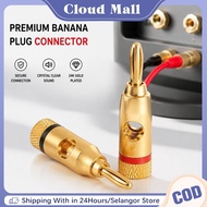 10pcs 32A 4mm Double Ended Stackable Banana Cable Male Plug Jack Banana Plugs Soket Pisang Soket