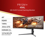 PRISM+ 49AL | 49" 144Hz Curved Ultrawide OLED 0.03ms 148% sRGB Gaming Monitor [5120 x 1440]