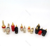 5 types red black Terminal Amplifier Speaker Brass Gold Plated 4mm Banana jack Plug Audio Socket Bin