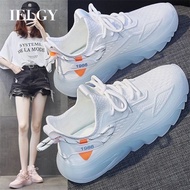 IELGY 2024 Student work trendy mesh breathable athleisure running jelly soft soled coconut shoes for women