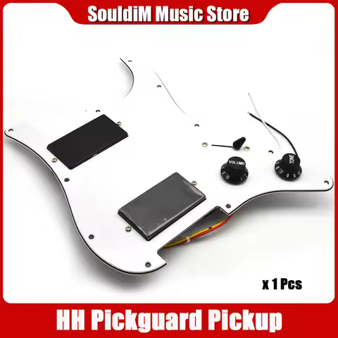 Prewired Pickguard Guitar Pickups HH Humbucker Pickups loaded pickguard Pickup with 1T1V 3Way contro