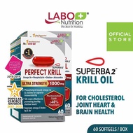 ★ [2 Boxes] LABO Perfect Krill ★ Antarctic Krill Oil Omega 3 Phospholipid for Brain Heart Joints