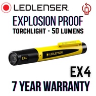 LEDLENSER EX4 ATEX Flashlight - 50 Lumens [ Led Lenser Explosion Proof Torchlight, 2xAAA]