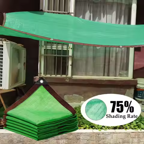 HDPE Green Sunshade Net Shading Rate 70~75% Garden Plant Cooling Courtyard Shading Net Outdoor Swimm