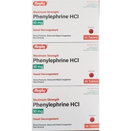PE Generic for Sudafed PE Nasal Decongestant Phenylephrine HCl 10mg Tablets 108-count 3 Pack of 36-c