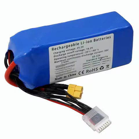 NEW 6S 22.2V Battery 2.5Ah 4AH 5AH 8AH 10AH 16AH 22Ah High Capacity RC Drone FPV UAV Quadcopter Rech