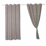 Printed Window Curtain A72035RR 2WD Size 150x160 Cm. Beige Good Quality Products