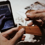 由我製革 || 手縫真皮鑰匙圈材料包 || 皮革材料包 皮革DIY