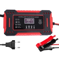 เครื่องชาร์จแบตเตอรี่รถยนต์ 12V รองรับ 24V 2AH-100AH เครื่องชาร์จอัจฉริยะและซ่อมแบตเตอรี่รถยนต์ เหมา