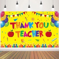 5x3ft Teachers Appreciation Week Decorations Thank You Banner Backdrop, Thank You Teacher Staffs App
