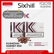 Ready JT Sixhill Kuanzhai GARNET RED (Smoked Coffee) Sticks Seperti Iqos Heets Compatible With Iqos 