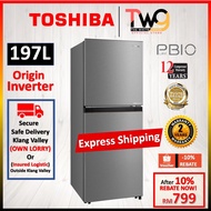 【Great discount】[FAST SHIPPING] TOSHIBA 220L / 270L / 286L ORIGIN Inverter Refrigerator GR-RT300WE-P