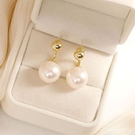 T Trendy Studs New Style Niche High-End Light Home 2023 Temperament Red Silver Needle Earrings Net P