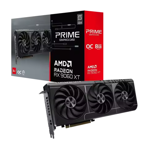 2025 New Prime Radeon RX9060 XT OC Edition 8GB GDDR6 PCIe 5.0 VGA RX 9060XT GPU RX9060 XT Video Card