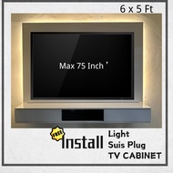 [EE LIFE DESIGN] 6 KAKI TV KABINET / 6FT TV CABINET / 6 x 5 FT TV CABINET / 6FT TV WALL CABINET