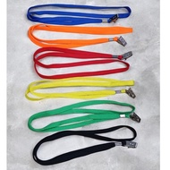 Lanyard with clip/ Cotton Lanyard come with Metal Spring Clip