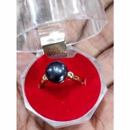 cincin mutiara lombok cincin mutiara asli cincin mutiara air tawar - hitam