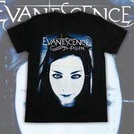 2026 New Evanescence Amy Lee Autograph Band Logo Graphic Print T-Shirt Fashion O-Neck Cotton Casual 