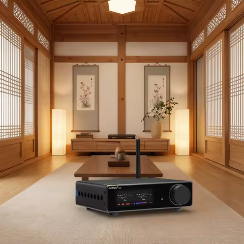 AIYIMA A80 TPA3255 DAC Bluetooth PFFB Stereo Power Amplifier 300Wx2 Class D 2.0 HiRes Digital Amp wi